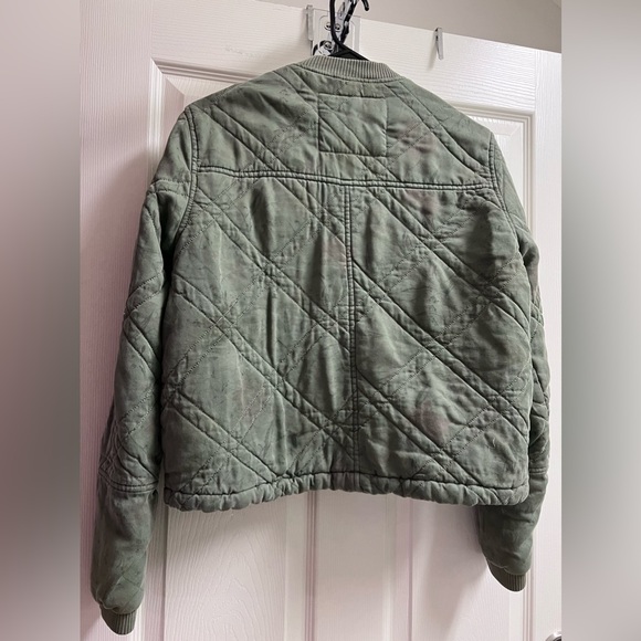 Anthropologie women’s green bomber jacket - Picture 4 of 4